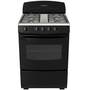 Estufa de piso 61 cm Negra Mabe - EM6142BAPN1