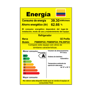 Refrigerador No Fost 846L Inoxidable GE Profile - PSMS9PGHCSS